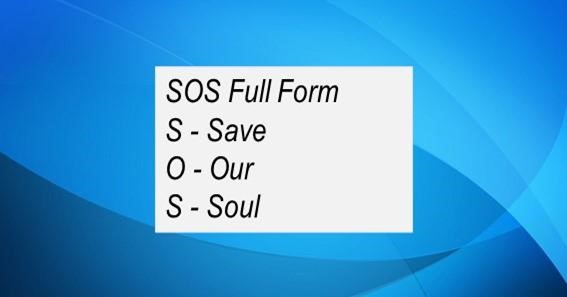 Full Form Of SOS
