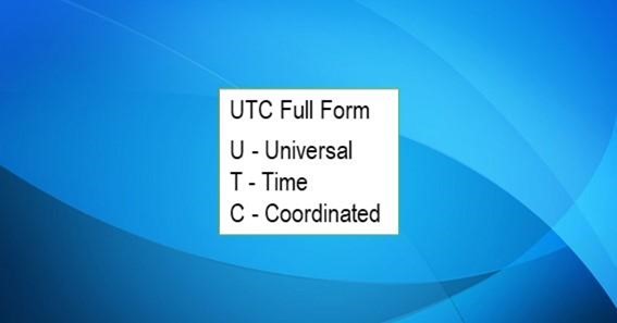 UTC Full Form