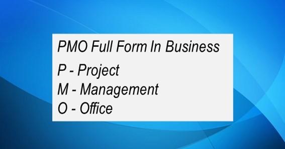 PMO Full Form In Business 