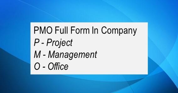 PMO Full Form In Company