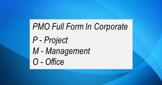 PMO Full Form In Corporate 