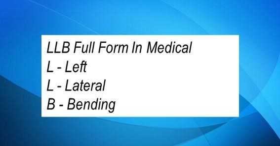 LLB Full Form In Medical 