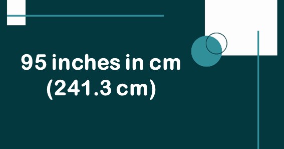95 inches in cm  (241.3 cm)