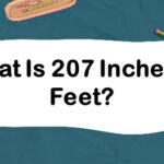 207 inches in feet